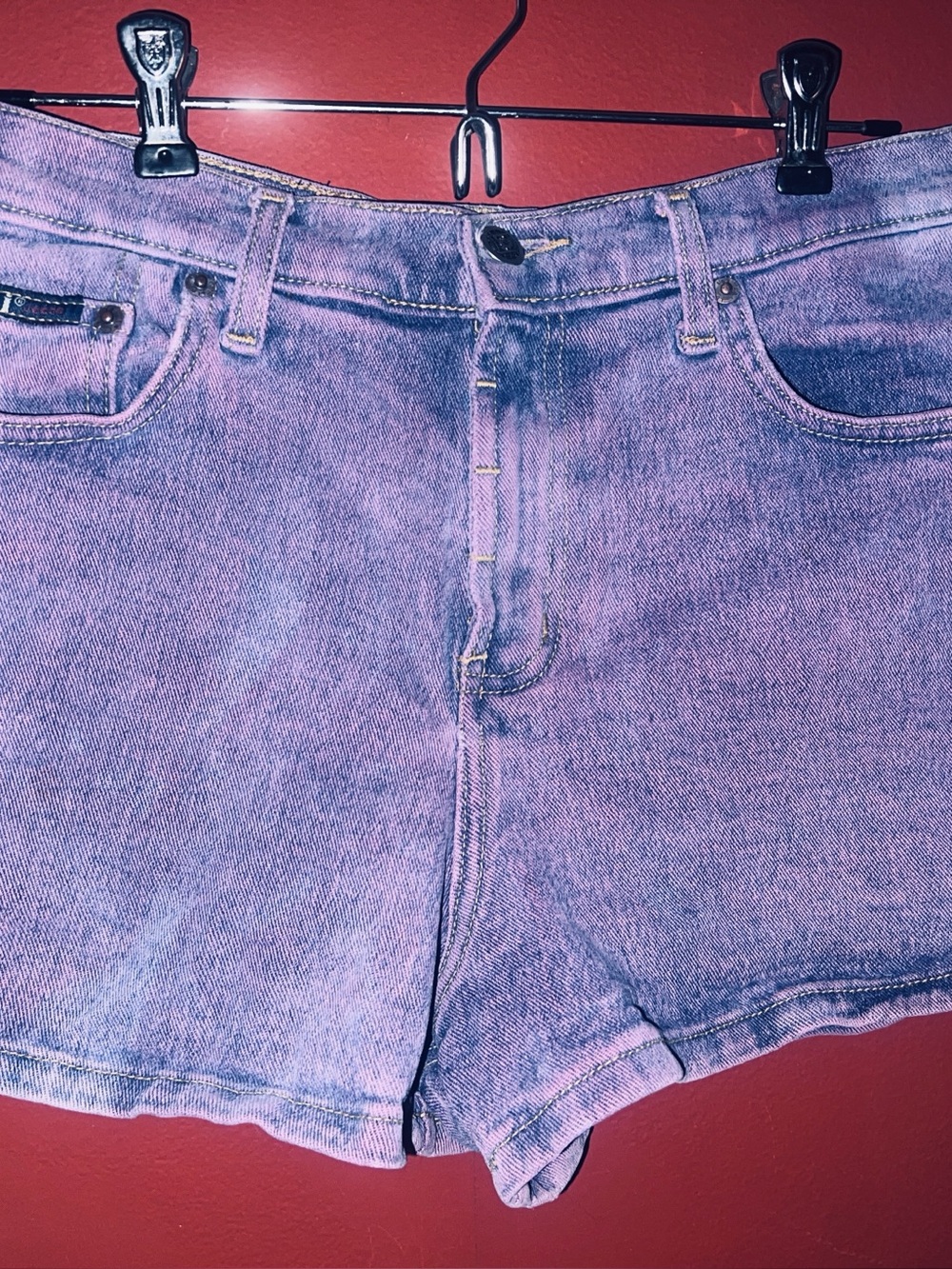 Women's Lavender Denim Shorts - L.E.I.